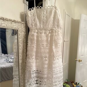 Endless Rose Ivory Lace Detail Top